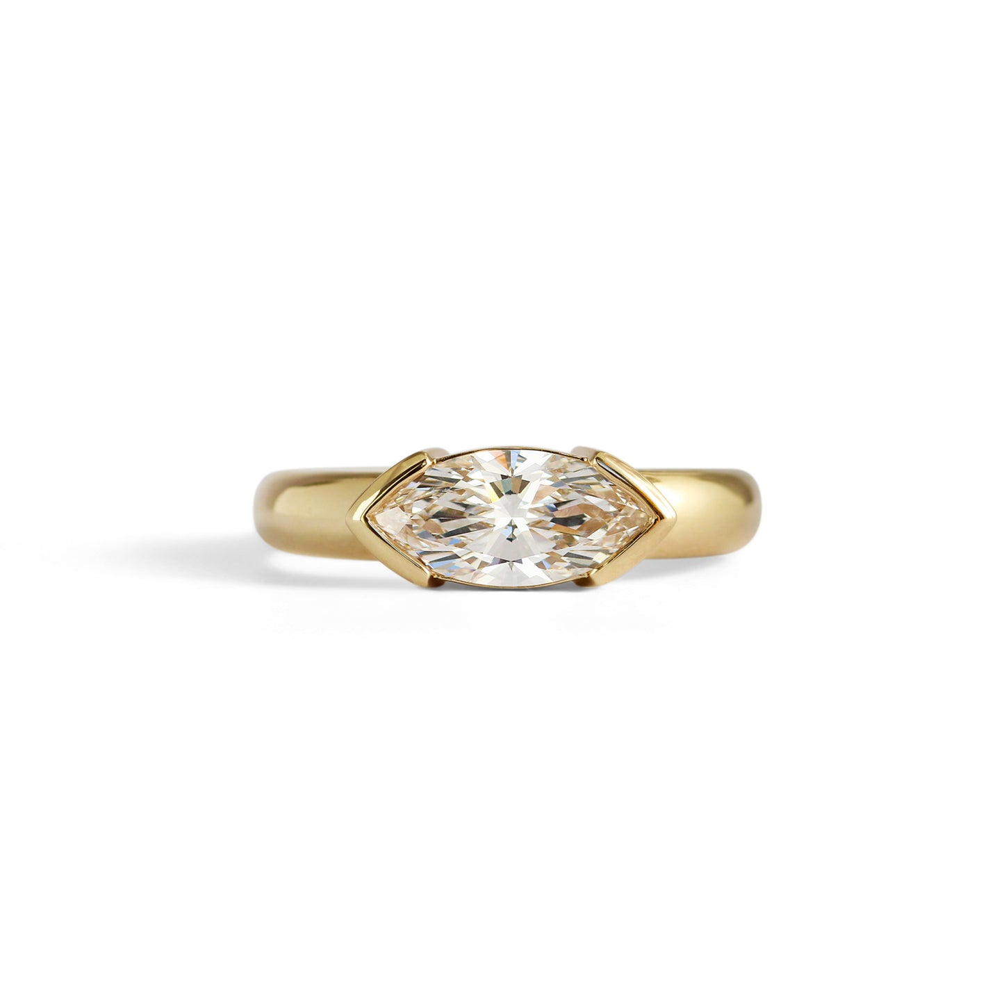 Ellipse Ring / Lab Marquise Diamond II