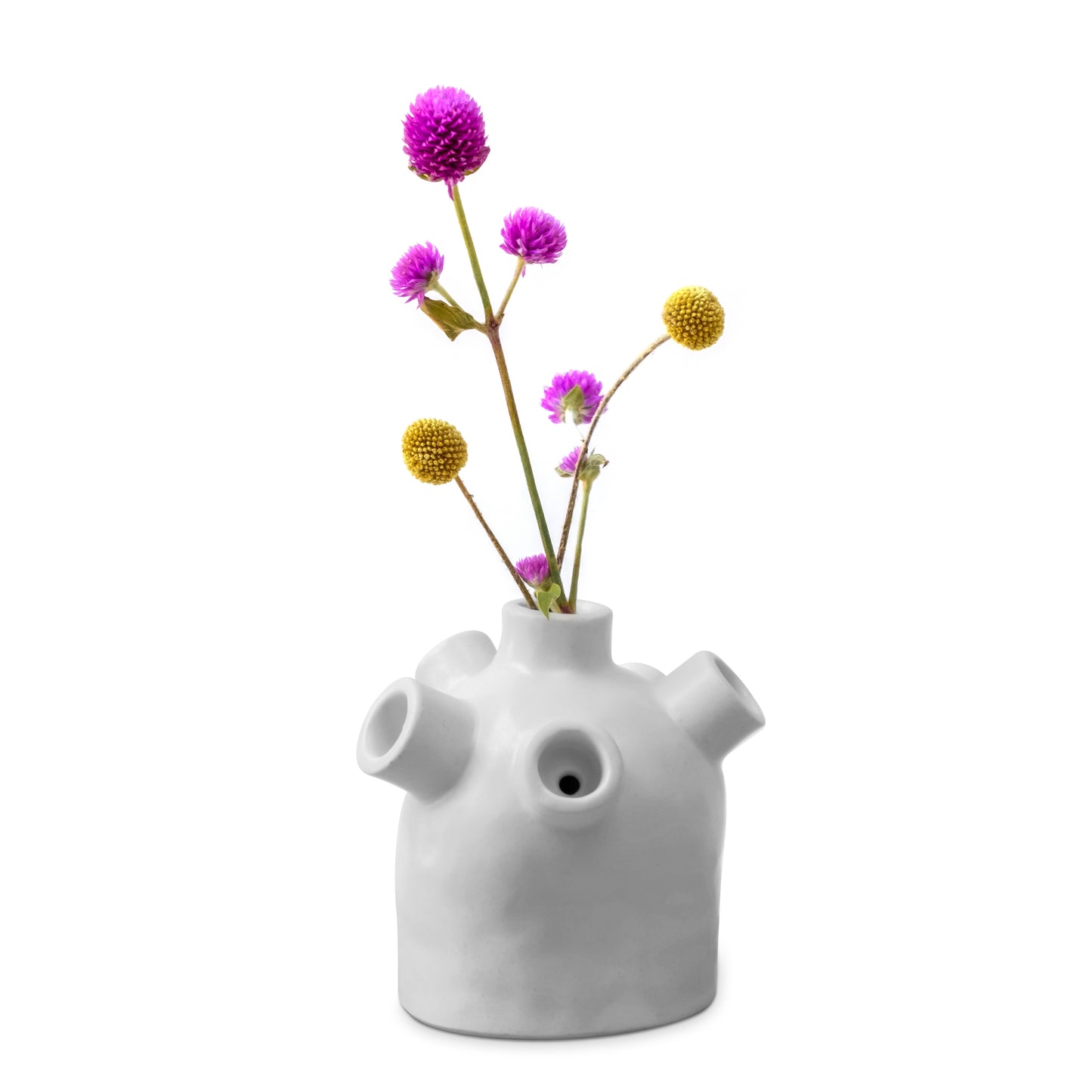 Heartbud Vase / Matte White