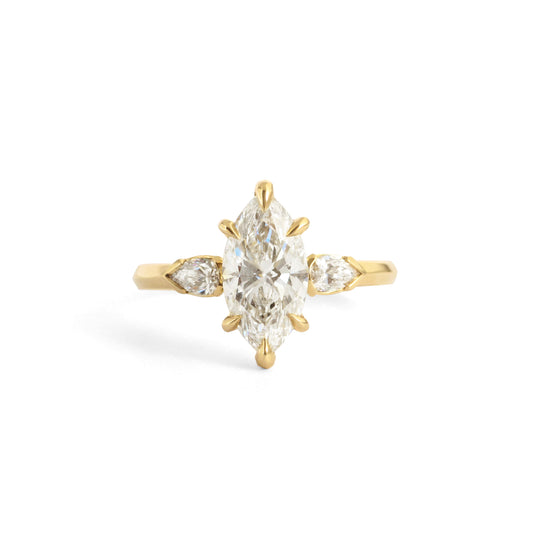 Bosc Ring / Lab Marquise & Pear Diamonds