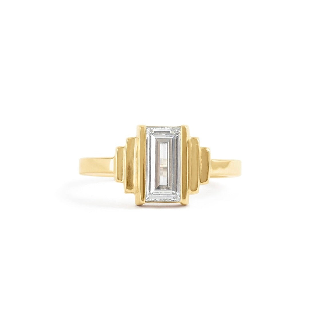 Step Ring / Lab Baguette Diamond