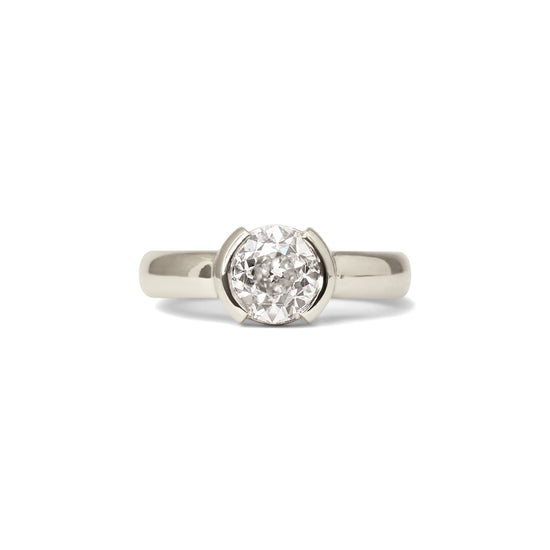 Ellipse Ring / Lab Old Euro Diamond