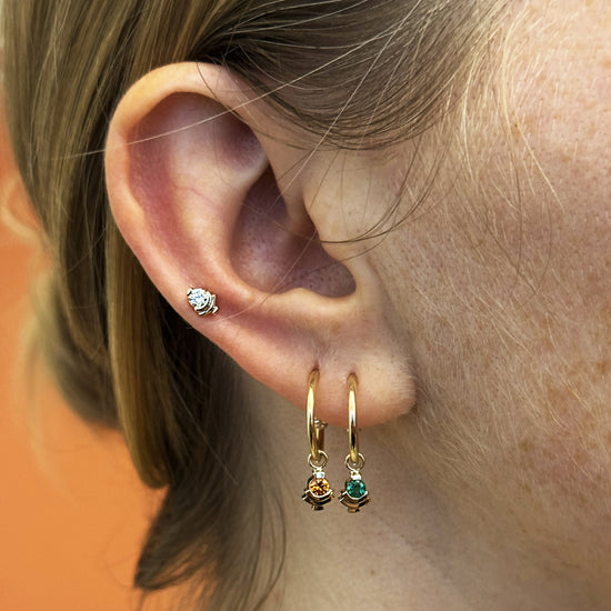 Step Mazunte Earring / Garnet